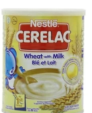 2X  Nestle Cerelac Baby Cereal Wheat with Milk,( wheat & Ble 14Oz, Rich Vitamins