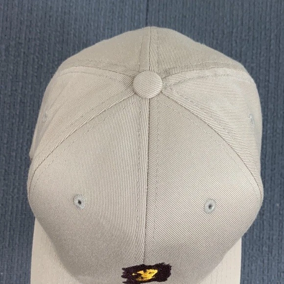 Born a Lion Baseball Hat Flexfit Fitted Cap Mens Size S/M Beige Yupoong - Image 4 of 4