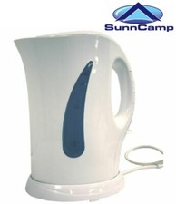 Sunncamp 240v 900W Cordless Kettle 1.7 Ltr White Low wattage Caravan MA1001