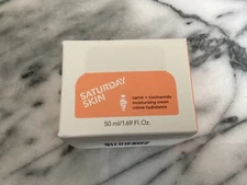 Saturday Skin CARROT + NIACINAMIDE MOISTURIZING CREAM, 1.69oz - NIB