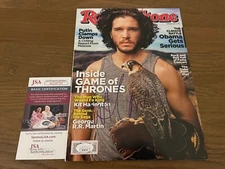 Kit Harrington signed Rolling Stone Magazine JSA COA autographed Game of Thrones