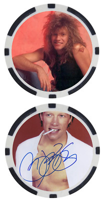 JON BON JOVI - ROCK LEGENDS - POKER CHIP - ***SIGNED***