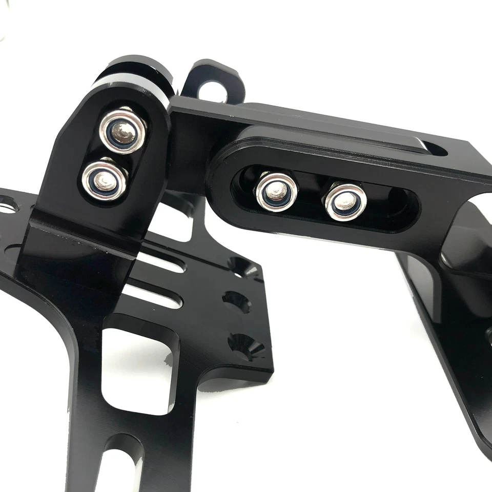 Adjustable LED License Number Plate Holder Bracket For Most Motorcycle Tag  - Image 4 of 4