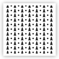 Christmas Tree Pattern 1 Stencil - Choose a Size - Laser-Cut Reusable Plastic