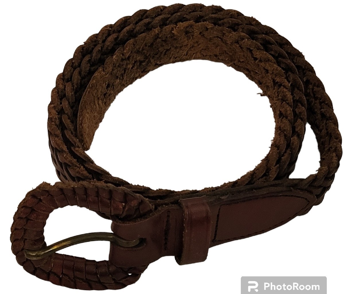 Vintage Braided Woman Belt One Size Womens RIBCO Vintage Braided Genuine Leather Belt Size M/L  main image 4