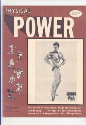 Physical Power Magazine  November-December 1962 James Park on Cover