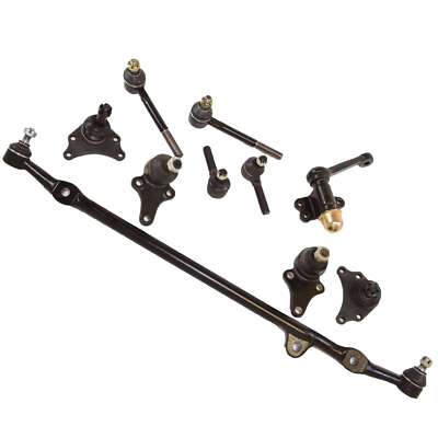 10 PC Kit Ball Joints Tie Rod End Idler Arm Center Link Toyota 2WD Pickup 84-88