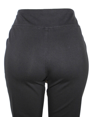 Quacker Factory DreamJeannes Flat Waistband Bootcut Jeans,Black X-Small A625713 - Picture 6 of 7