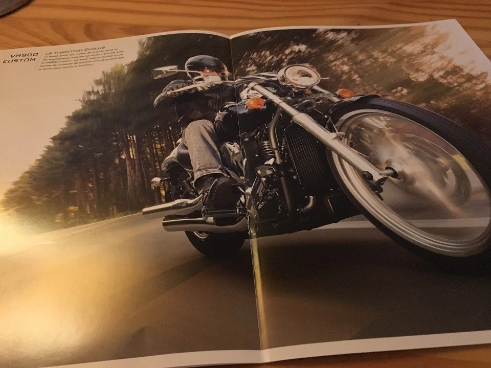 Kawasaki Cruiser 2008 VN 900 2000 Catálogo Folleto Publicidad Prospecto - Imagen 4 de 4