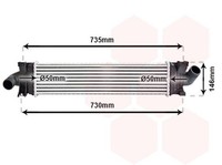 VAN Wezel LadeluftküHler LuftgeküHlt Aluminium FüR Ford Kuga II Focus C-Max