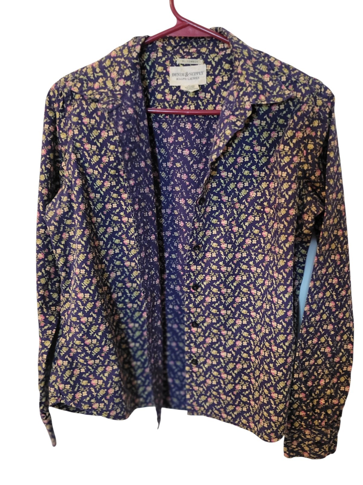 Denim & Supply Ralph Lauren Women's Floral Button-Down Shirt Sz Small