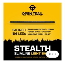 Open Trail Stealth Slimline Led Light Bar 50