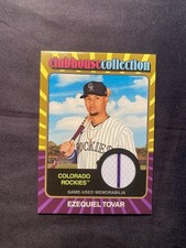 Topps 2024 Heritage Ezequiel Tovar Clubhouse Collection Relic /99   Rockies