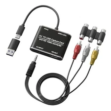 RCA to HDMI Converter & VHS to Digital Converter - USB Video Capture Card for 