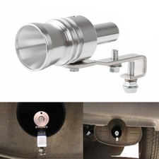 Turbo Sound Exhaust Muffler Pipe Whistle Xl Silver Oversized Roar Maker Durable
