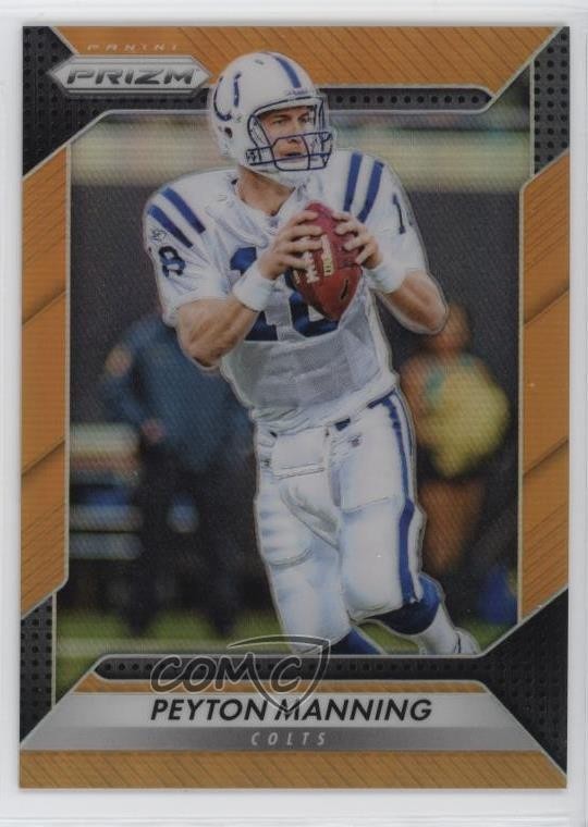 2016 Panini Prizm Orange Prizm /299 Peyton Manning #125 HOF