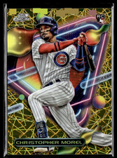 2023 Topps Chrome Cosmic Gold Interstellar Rookie Christopher Morel /50
