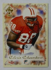 2001 PACIFIC PRIVATE STOCK GOLD FOIL 150/200 - CHRIS CHAMBERS - #135 ROOKIE CARD. rookie card picture