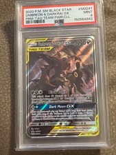 2020 POKEMON SUN & MOON BLACK STAR PROMOS #SM241 UMBREON & DARKRAI GX PSA 9