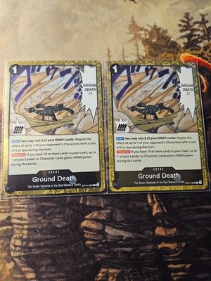 Ground Death OP14-096 One Piece TCG The Azure Sea's Seven Bundle