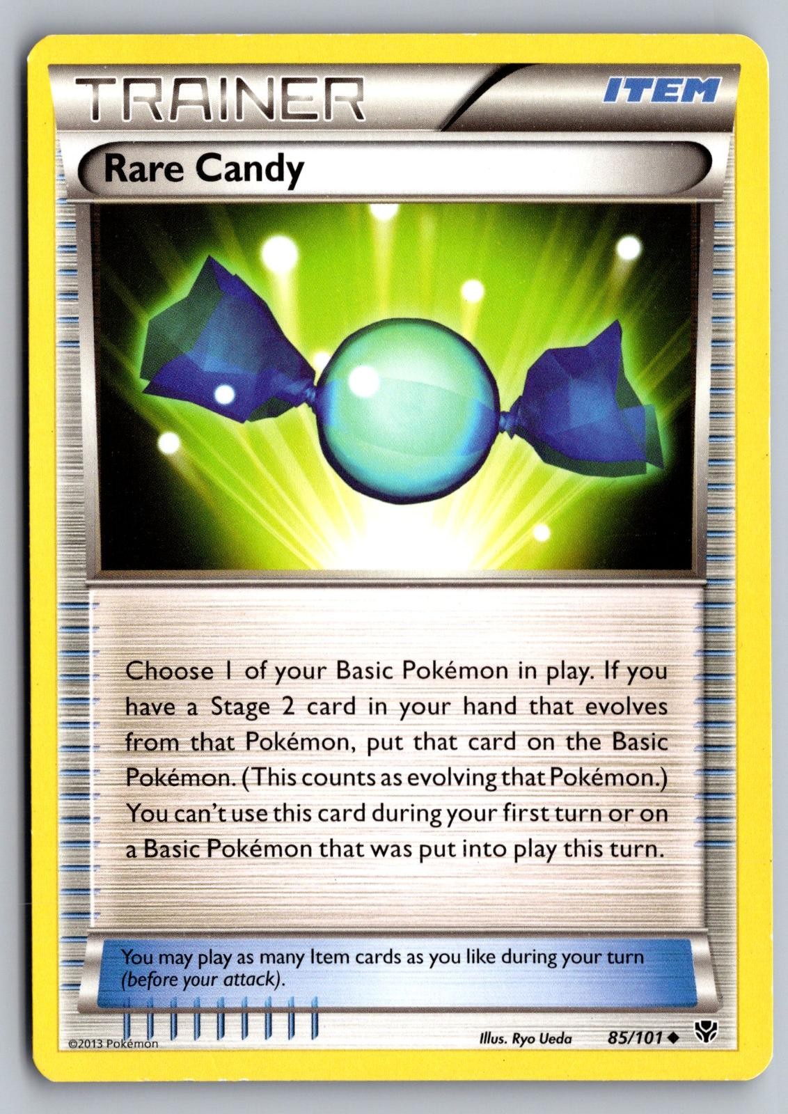 Rare Candy 85/101 Uncommon Plasma Blast Pokemon Moderately Played