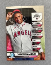 2024 Bowman Draft Baseball- Chrome Christian Moore Draft Night #BDN-6 Angels