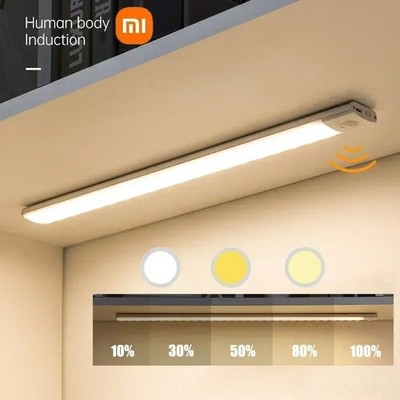 Xiaomi Night Light Motion Sensor Wireless LED USB Rechargeable Wall Lamp 3 Color