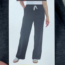 Ladies Lightweight Pintuck Pants Recycled Polyester Moisture-Wicking S Kirkland