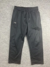 Under Armour Pants Mens Large Black Loose Fit Athletic Sweatpants Joggers Gym