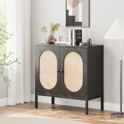 2-Tier Wooden Sideboard Console for Entryway, Living Room, Kitchen, Dining Room