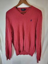 Polo Ralph Lauren Men's Prima Cotton V-Neck Sweater Size Large
