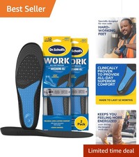 Trim-to-Fit Comfort Insoles with Arch Support - Energizing Gel for Active Jobs