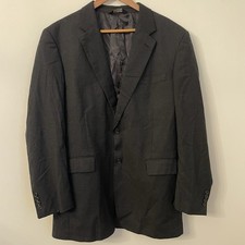 Joseph A Bank Wool Blazer 44L Black Business Professional Sport Coat