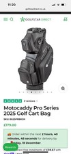 MOTOCADDY PRO SERIES 2025 GOLF BAG , BRAND NEW JUST £160!!!! CHEAPEST ON EBAY!