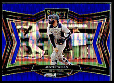 2025 Panini Select - Diamond Level Austin Wells #277 BLUE PULSAR PRIZM /99