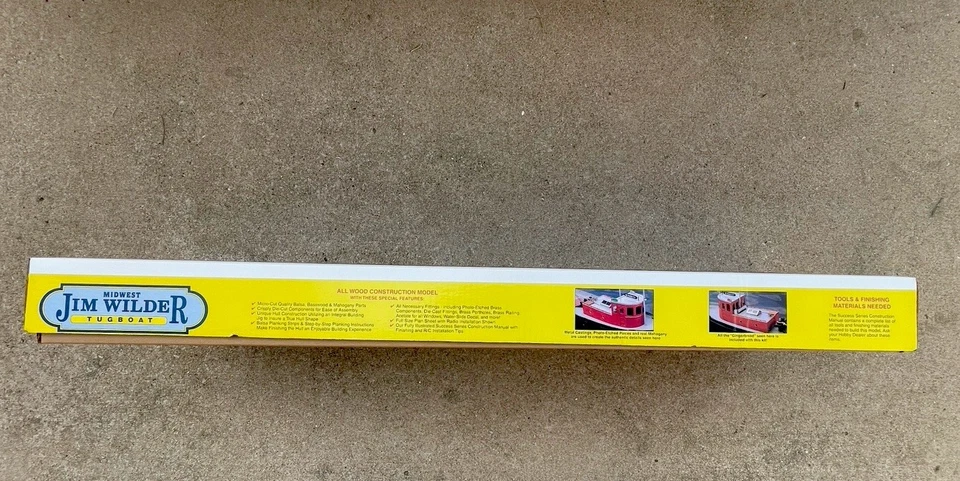 Vintage Midwest Jim Wilder TUGBOAT All Wood R/C Model Over 32” Long! ￼￼ - Image 4 of 4