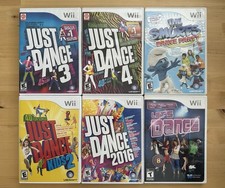Just Dance 3, 4, Kids 2, 2016, Smurfs Dance Party, Let's Dance Nintendo Wii Lot