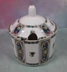 Set of 2 Vintage Czechoslovakia Lidded Floral Pattern Sugar Bowl and Underplate — photo 6