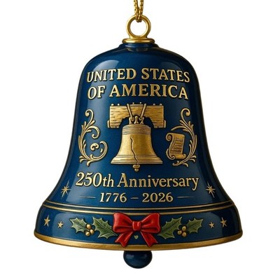 United State 250th Anniversary Bells Ornament Home Decors Commemorative Doorbell