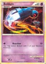 Pokemon Card Beldum LP Unleashed Common 44/95