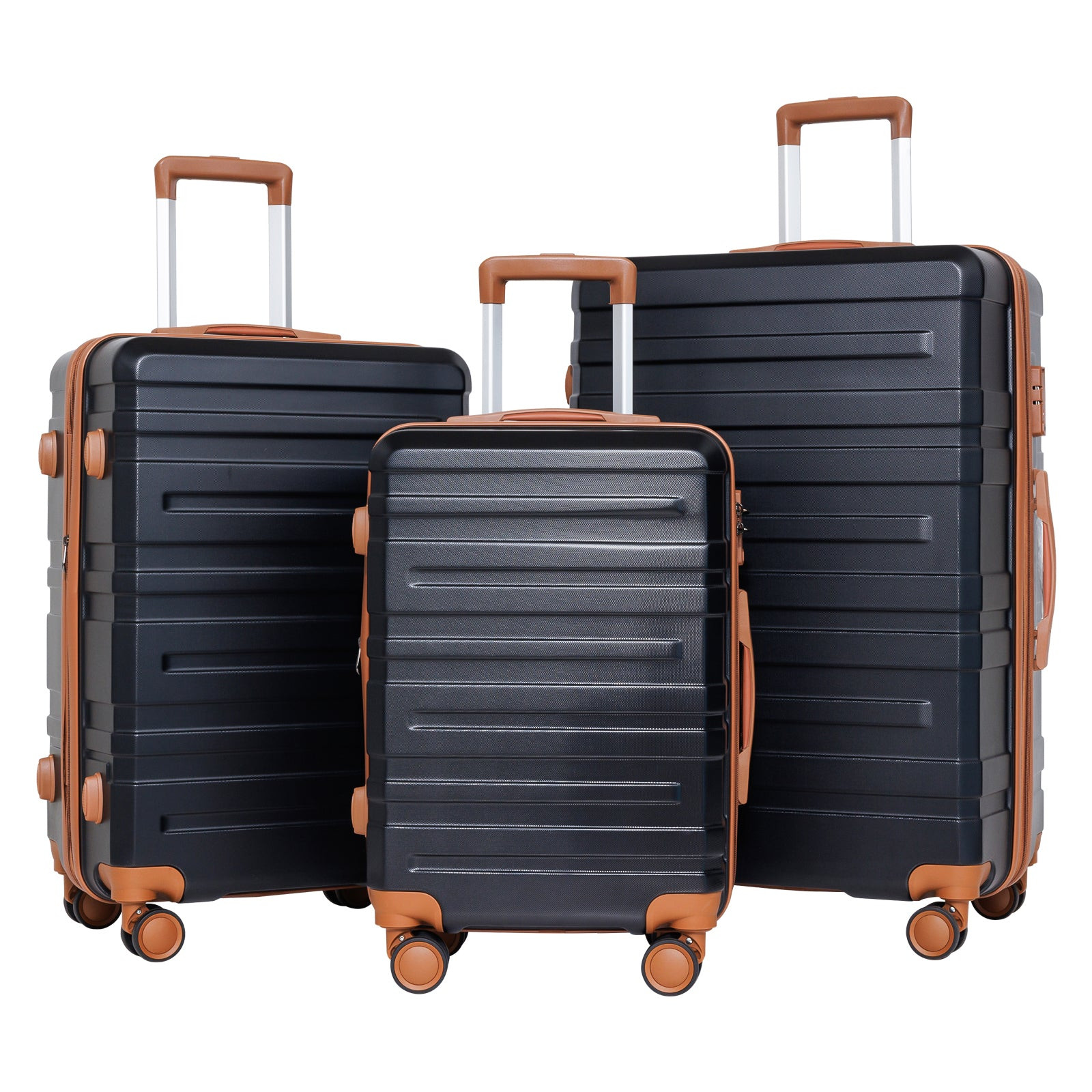 3-Piece TSA-Approved Luggage Set with Carry-On and Checked Bags