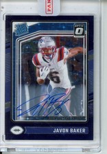 2024 Donruss Optic #245 Javon Baker Rated Rookies RPS Auto Purple Stars #/42