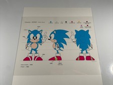 SONIC THE HEDGEHOG Animation Cel Print Vintage Cartoons Sega Video Games I14