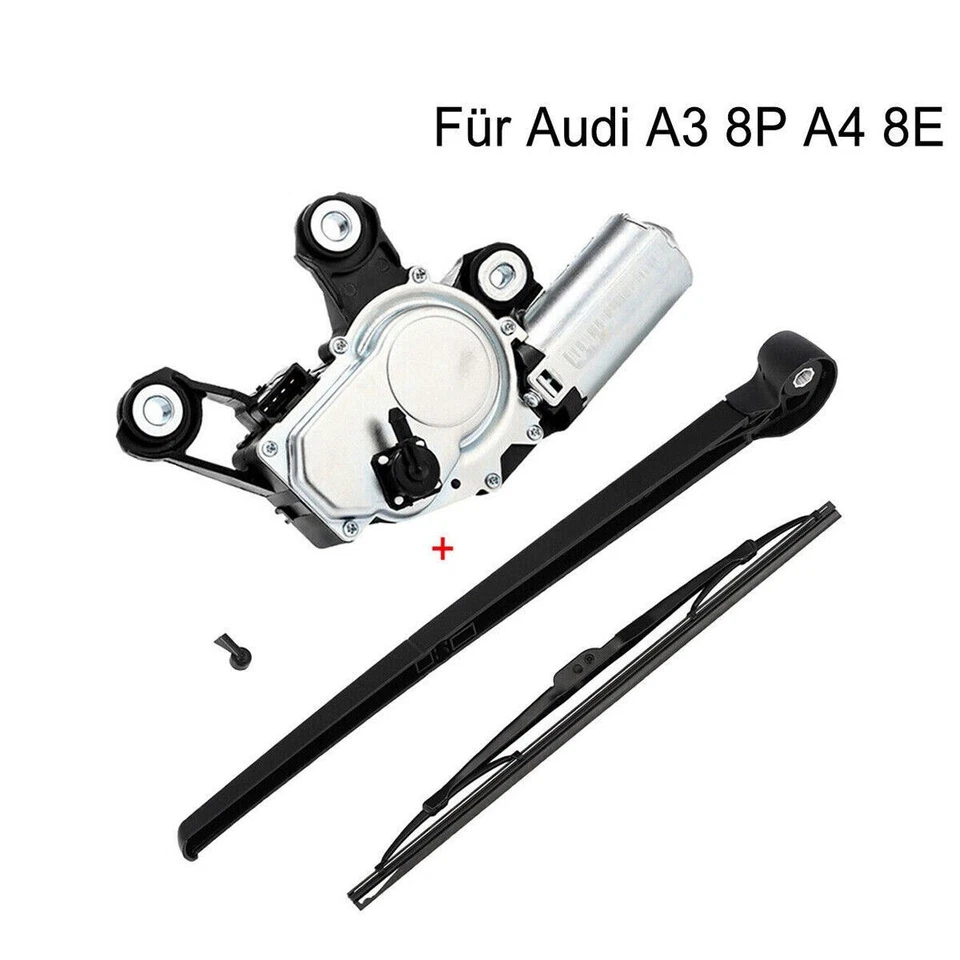 Wischermotor Heck Scheibenwischer Arm Spritzdüse für Audi A3 8P A4 8E B6 B7 B8 - Bild 3 von 4