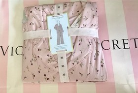 NWT Victoria&rsquo;s Secret Modal Pajama Set 2 Piece Pants Top Pink Rosebud Floral XS