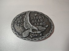 Vintage "The Right To Bear Arms" Belt Buckle with Soaring Eagle