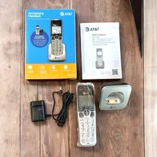 AT&T CRL30102 Silver Black Cordless Accessory Handset For Cl32102 Series Phones