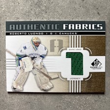 2011-12 SP Game Used Fabrics Gold of ROBERTO LUONGO #AF-RL