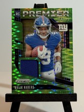 2024 Panini Prizm - Premier Jerseys Malik Nabers #PJ-MNS Neon Green Pulsar Prizm
