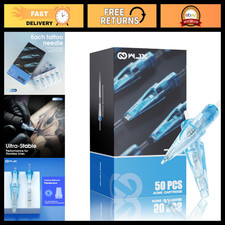 50Pcs Tattoo Cartridge Needles 12 Standard Mixed Sizes for Precision Inking